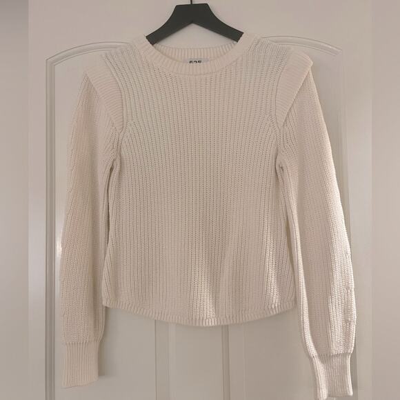 525 America Cream Crew Neck fisherman Sweater small - Picture 5 of 7